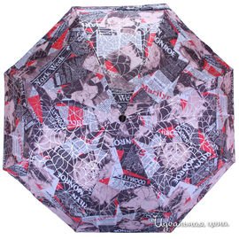 Зонт Flioraj женский, цвет серый / красный