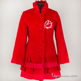 Пальто ComusL для девочки, цвет красный