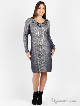 Платье Philippe Carat женское, цвет серый