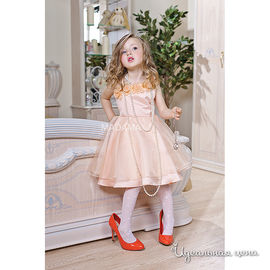 Платье Мадама для девочки, цвет персиковый
