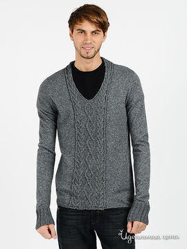 Пуловер Emporio Armani мужской, цвет серый
