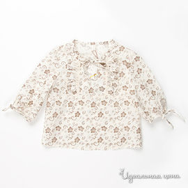 Блуза Карамелли для девочки, цвет светло-бежевый
