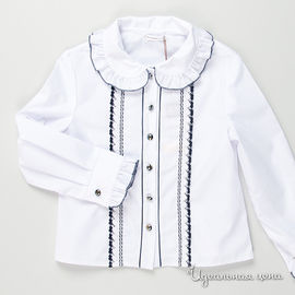 Блуза Карамелли для девочки, цвет белый