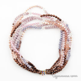Ожерелье UNBIJOU женское, цвет розовый / фиолетовый