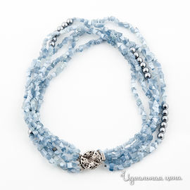 Ожерелье UNBIJOU "СКРАБЛ" женское, цвет голубой