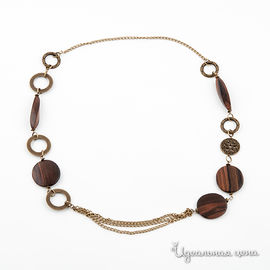 Ожерелье UNBIJOU женское, цвет коричневый