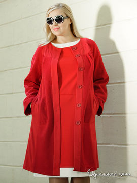Пальто Leshar женское, цвет красный