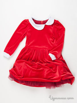 Платье GT Basic "БАРХАТНАЯ РОЗА" для девочки, красный