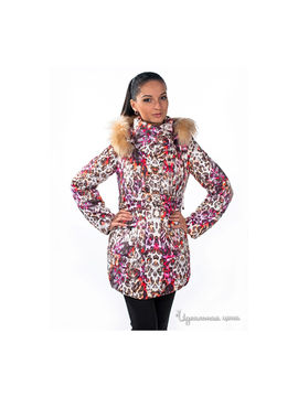 Куртка Alisaline женская, цвет мультиколор / принт снежный барс