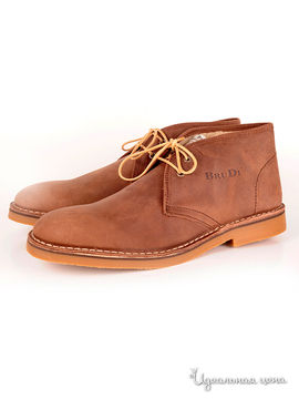 Ботинки BruDi мужские, цвет коричневый
