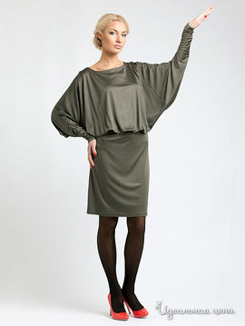 Платье Levall женское, цвет серо-зеленый