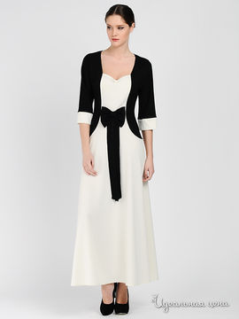 Платье Adzhedo женское, цвет молочный / черный