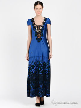 Платье Adzhedo женское, цвет ярко-синий / черный