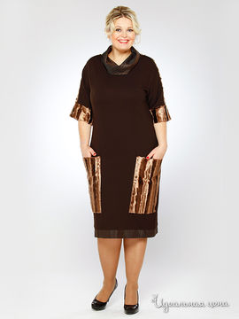 Платье Зар-Стиль женское, цвет коричневый