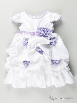 Платье Diamantina для девочки, цвет белый / лавандовый