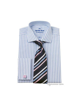 Рубашка Savile Row мужская, цвет синий / белый