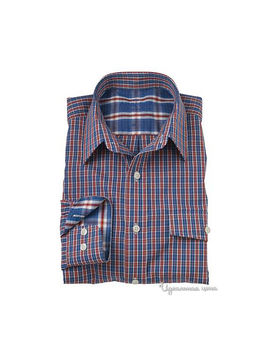 Рубашка Savile Row мужская, цвет красный / синий