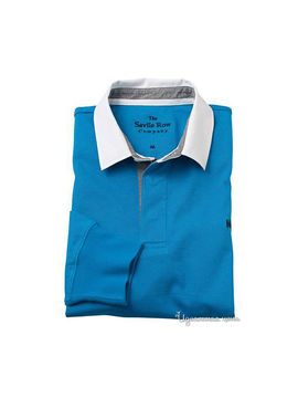 Рубашка поло Savile Row мужская, цвет ярко-синий