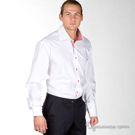 Рубашка Jess France мужская, цвет белый / принт огурцы