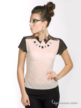 Блуза Arefeva женская, цвет розовый / черный