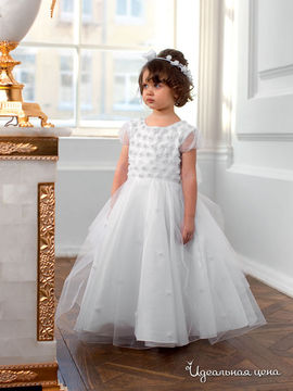 Платье Perlitta для девочек, цвет белоснежный