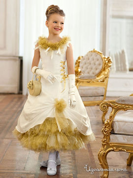 Платье Perlitta для девочек, цвет шампань / золотистый