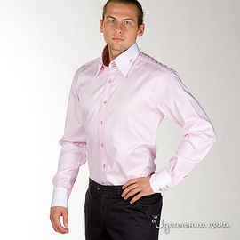 Мужская  рубашка розовая