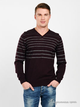 Пуловер LARIO COVALDI мужской, цвет баклажановый