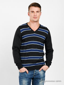 Пуловер LARIO COVALDI мужской, цвет темно-серый