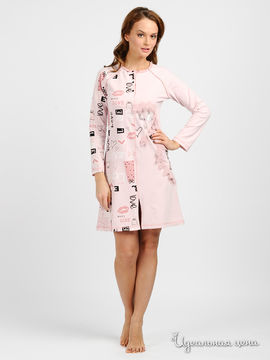 Платье домашнее Aqua (одежда) женское, цвет розовый