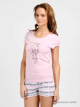 Пижама Hays женская, цвет розовый / серый