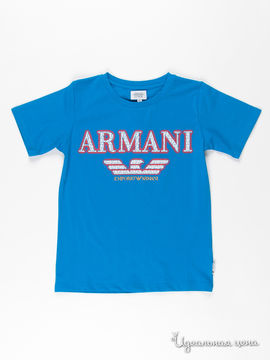 Футболка Armani junior для мальчика, цвет голубой