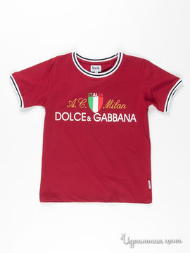 Футболка Dolce&Gabbana junior для мальчика, цвет бордовый