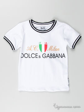 Футболка Dolce&Gabbana junior для мальчика, цвет белый