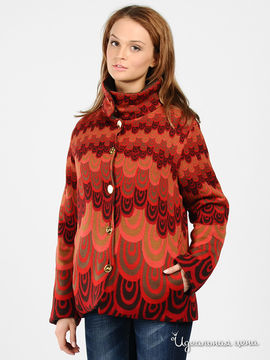 Куртка двухсторонняя Roberta di Camerino женская, цвет красный / болотный