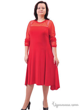 Платье Lady Style женское, цвет красный