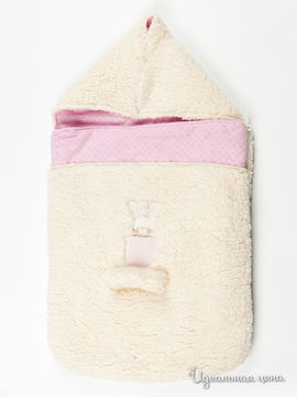 Мешок спальный Liliput для девочки, цвет бежевый / розовый