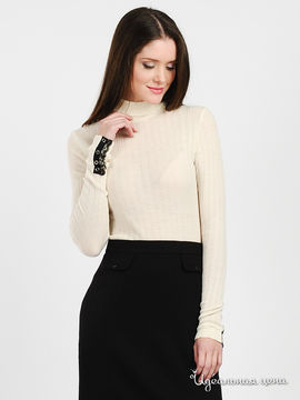 Пуловер Dino Chizari женский, цвет молочный / черный