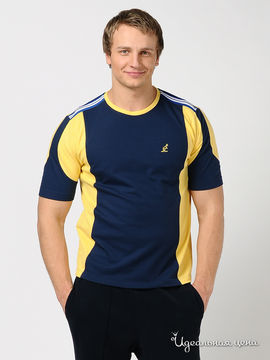 Футболка Australian мужская, цвет темно-синий / желтый