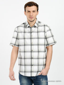 Рубашка Finn-Flare мужская, цвет белый / черный