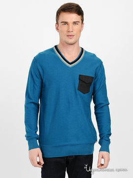Пуловер Galliano мужской, цвет синий