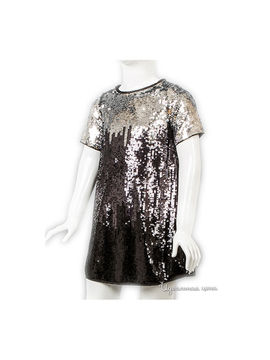 Платье La Piccola Danza для девочки, цвет черный / серебристый