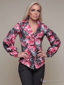 Блуза Gloss женская, цвет серый / розовый