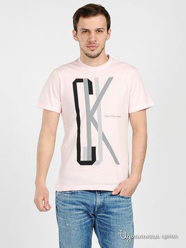 Футболка Calvin Klein Jeans, цвет светло-розовый