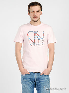 Футболка Calvin Klein Jeans, цвет светло-розовый