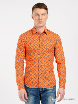 Рубашка NAILL KATTER мужская, цвет оранжевый