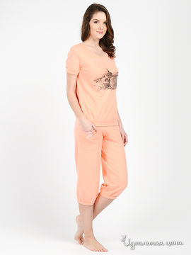 Пижама Vaide женская, цвет персиковый