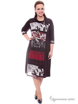 Платье SVESTA женское, цвет черный / мультиколор