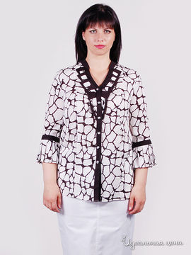 Блуза SVESTA женская, цвет черный / белый