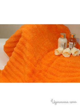 Полотенце Таис, цвет оранжевый, 50х90 см.